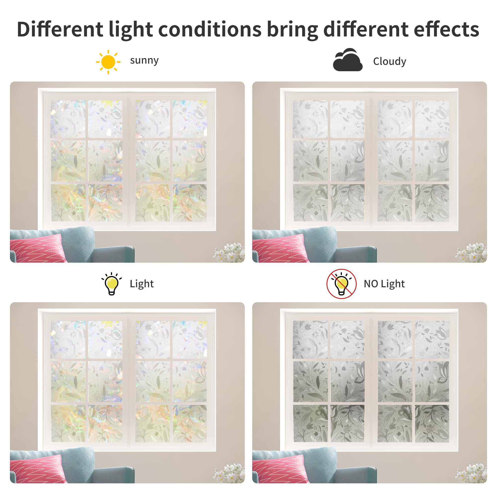 Fensterfolie Sichtschutz Fensterfolie 90x200 cm Milchglasfolie, eyepower,  Selbst-Haftend Sonnenschutz