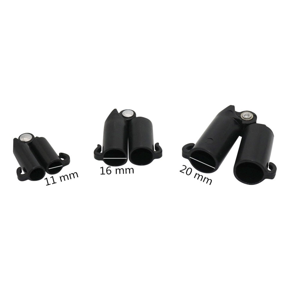 Adjustable V-type Connector Clip for 11mm,16mm,20mm Plant Grafting Stakes Gardening Pillar Support Forks 2 Pcs
