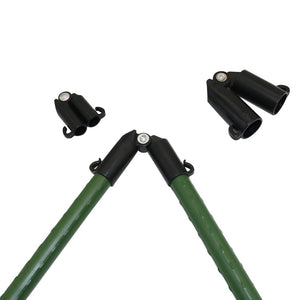 Adjustable V-type Connector Clip for 11mm,16mm,20mm Plant Grafting Stakes Gardening Pillar Support Forks 2 Pcs