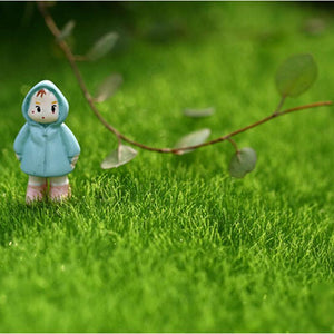 1pc Artificial Green Grass Mini Doll house Accessories Toys 15*15CM Fake Moss Furniture Courtyard Pretend Play Garden Toys for K