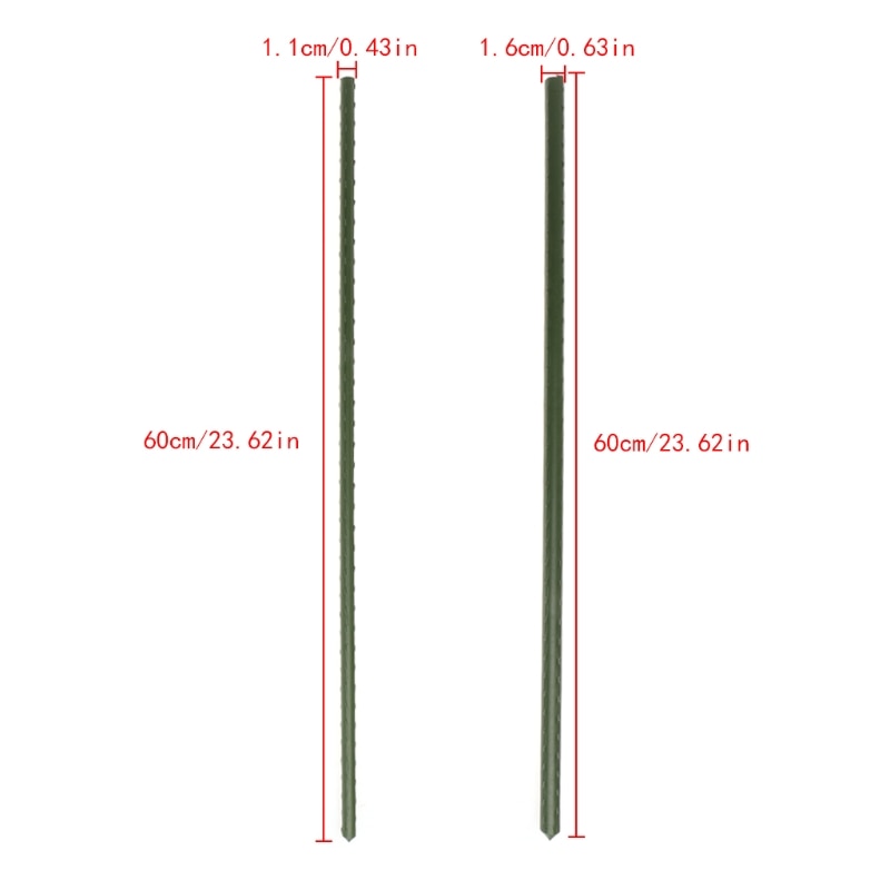 60cm Garden Plant Support Stakes Climbing Stand Flower Stick Cane Gardening Tool