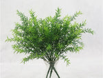 Load image into Gallery viewer, Artificial Plant 7 Forks Imitation Plastic Ferns Grass Green Leaves Fake Plants for Home Party Garden Outdoor Decorations

