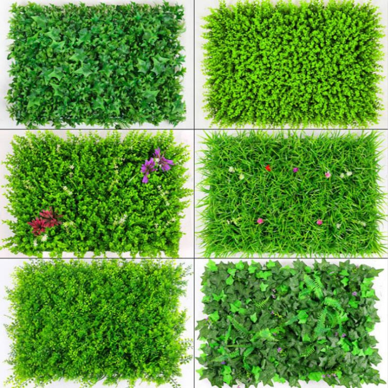 40x60cm Artificial Green Plant Lawns Carpet for Home Garden Wall Landscaping Green Plastic Lawn Door Shop Backdrop Image Grass