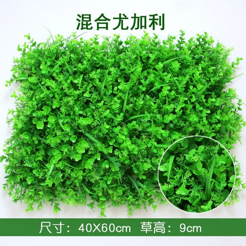 40x60cm Artificial Green Plant Lawns Carpet for Home Garden Wall Landscaping Green Plastic Lawn Door Shop Backdrop Image Grass