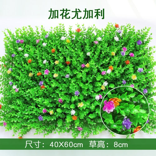 40x60cm Artificial Green Plant Lawns Carpet for Home Garden Wall Landscaping Green Plastic Lawn Door Shop Backdrop Image Grass