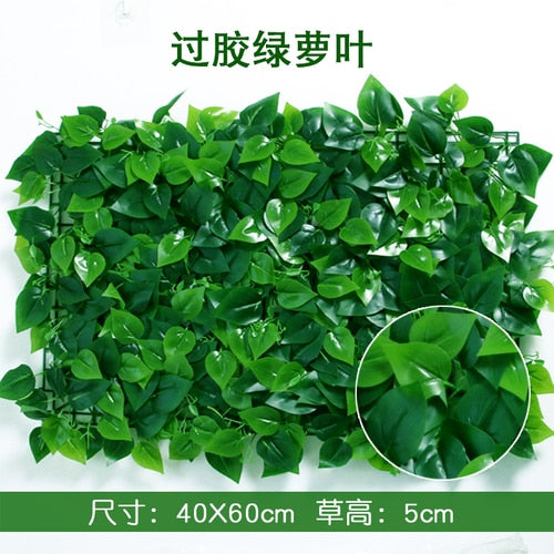 40x60cm Artificial Green Plant Lawns Carpet for Home Garden Wall Landscaping Green Plastic Lawn Door Shop Backdrop Image Grass