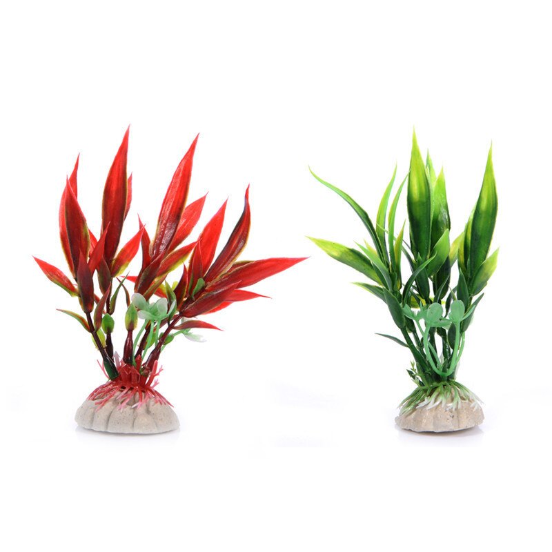 Artificial Aquarium Plant Decoration Fish Tank Submersible Flower Grass Ornament Decor For Aquarium Underwater Plant 10-30cm