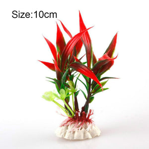 Artificial Aquarium Plant Decoration Fish Tank Submersible Flower Grass Ornament Decor For Aquarium Underwater Plant 10-30cm