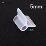 Load image into Gallery viewer, MUCIAKIE 200PCS White Horticultural Grafting Clip for 2-5mm Round Tube Stake Garden Retaining Clip for Greenhouse Frame Pipe
