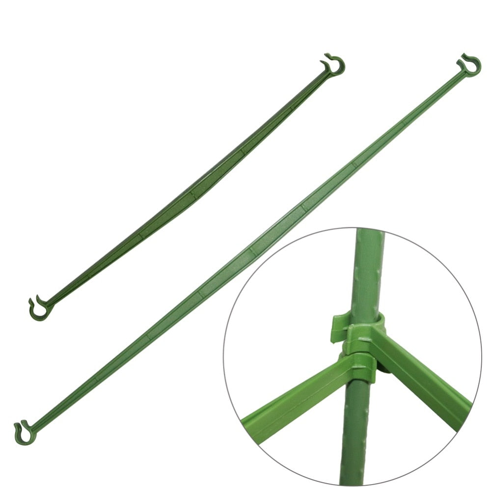 Gardening Pillar Fixed Connector Plant support Stake Connecting Rod Greenhouse Plastic Fixed Connector 9 Pcs