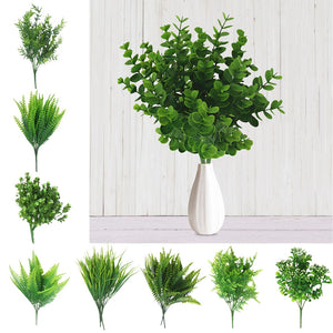 New Artificial Shrubs Creative Decorative Artificial Plant Ferns Simulation Plant Plastic Flower Fern Wall Material Accessories