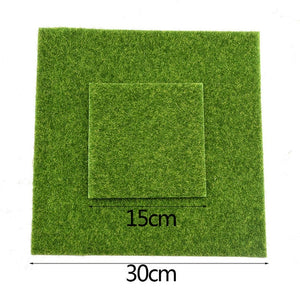 15/30cm Grass Mat Green Artificial Lawns Turf Carpets Fake Sod Garden Moss For Home Floor Wedding Decoration