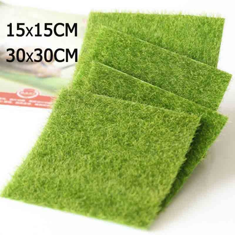 30x30cm Artificial Miniature Garden Ornament DIY Craft  Articial Lawn Grass for Wedding Xmas Party Decoration