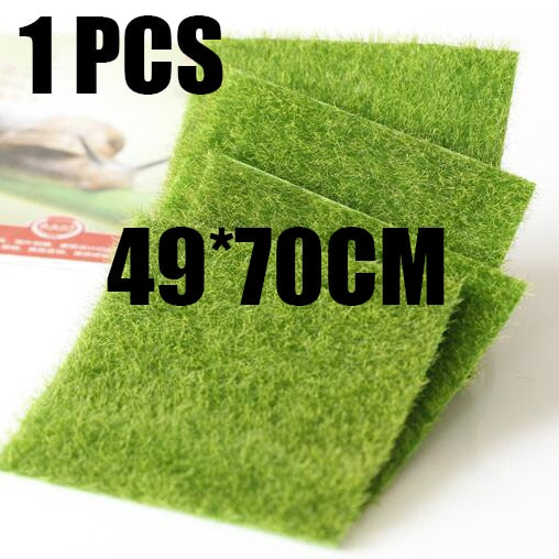 30x30cm Artificial Miniature Garden Ornament DIY Craft  Articial Lawn Grass for Wedding Xmas Party Decoration