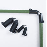 Load image into Gallery viewer, 5pcs/lot 16mm plastic plant stakes connectors Adjustable Greenhouse Bracket Pole Fixed Clamp Gardening Pillar Support Forks
