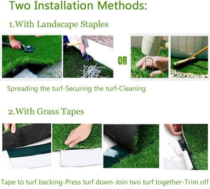 1M*1M/1M*2M Artificial Grass Turf Indoor Outdoor Rug Synthetic Fake Faux Grass Garden Lawn Landscape