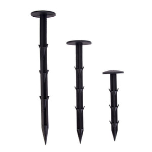 10PCS  Plastic Garden Cover Cloth Securing Stakes Spikes Lawn Pins Pegs Sod Staples Anchoring Fixing Landscape