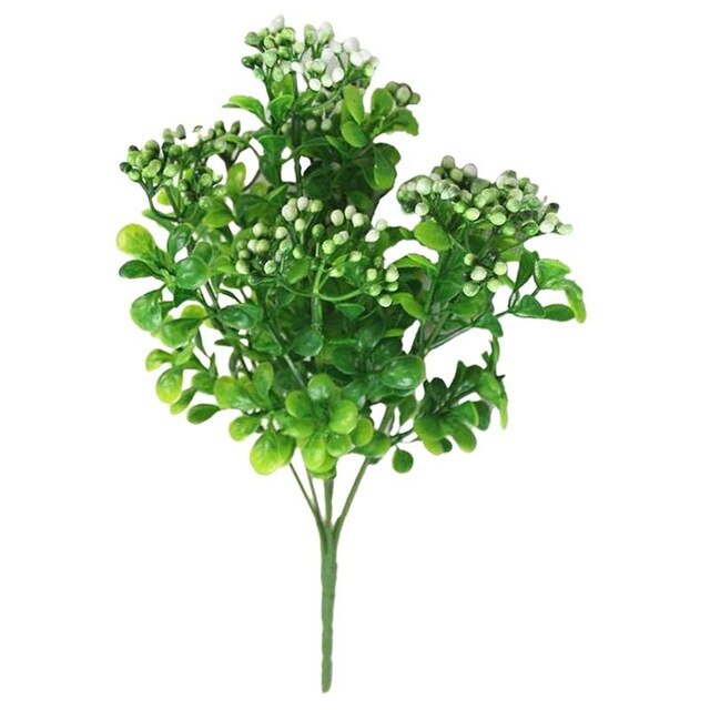 1PCS COXEER Creative Artificial Shrubs Decorative Artificial Plant Ferns Simulation Plant Plastic Flower Fern Home Table Decor