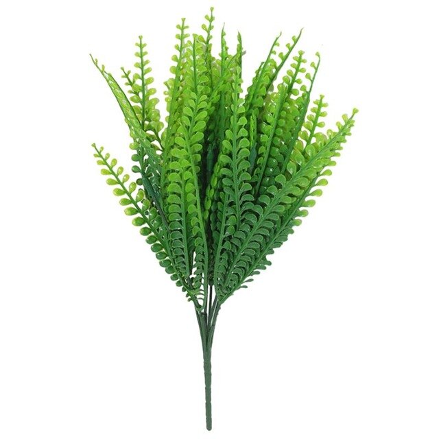 1PCS COXEER Creative Artificial Shrubs Decorative Artificial Plant Ferns Simulation Plant Plastic Flower Fern Home Table Decor