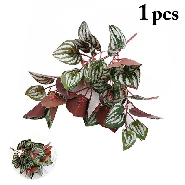 1PCS COXEER Creative Artificial Shrubs Decorative Artificial Plant Ferns Simulation Plant Plastic Flower Fern Home Table Decor