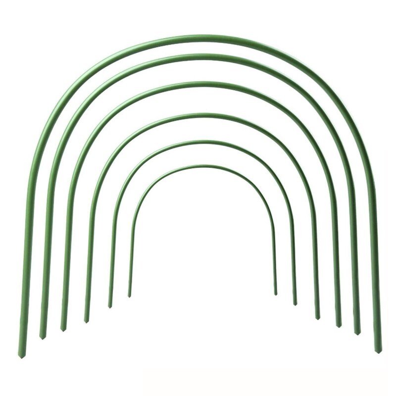 6pcs Greenhouse Plant Hoop Garden Grow Tunnel Support Hoops for Garden Stakes Hoops Plant Support Holder Farm Agriculture Tools