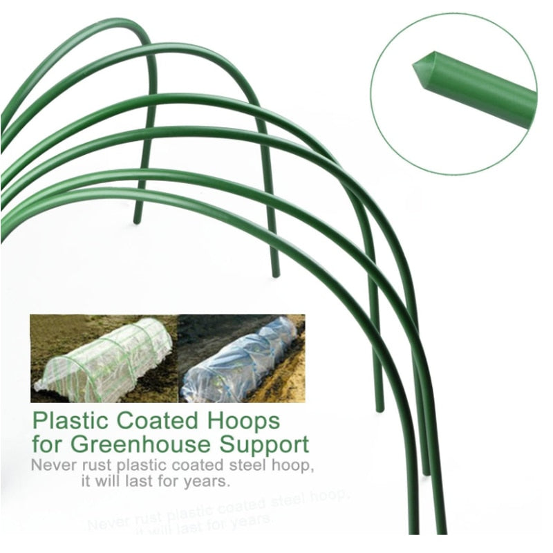 6pcs Greenhouse Plant Hoop Garden Grow Tunnel Support Hoops for Garden Stakes Hoops Plant Support Holder Farm Agriculture Tools