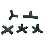 Load image into Gallery viewer, Gardening Lawn Stakes Edging Corner Connectors Suitable for 16mm Plant Stakes Connecting Joints 3 Pcs
