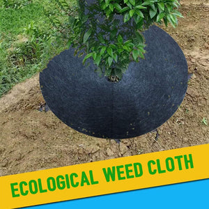 10pcs Ground Cover Orchard Mulch Barrier Mat Block Landscape Outdoor Garden Moisturizing Weed Control Fabric Non Woven Tree