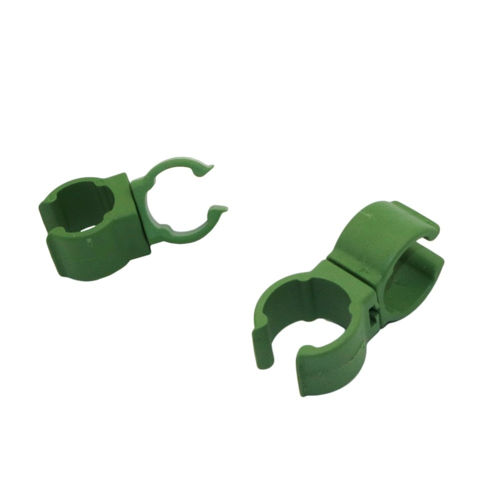 Plastic Fastener Greenhouse Bracket Pole Fixed Clamp 360 Degree Rotaring Garden Plant Grafting Stakes Connector Clip 5 Pcs