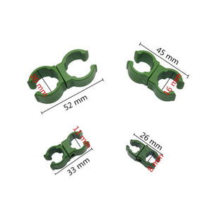 Plastic Fastener Greenhouse Bracket Pole Fixed Clamp 360 Degree Rotaring Garden Plant Grafting Stakes Connector Clip 5 Pcs