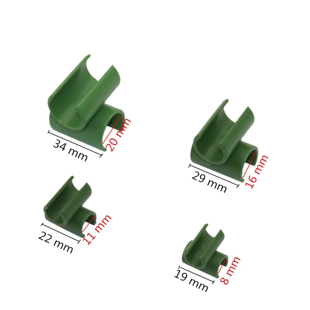 Plant support Fixed Cross Clip Gardening Plant Grafting Stakes Connector Clip Suitable for Plant Stakes 20 Pcs